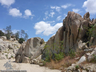 French Gulch boulders in Lake Isabella