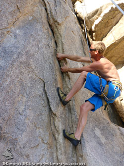 Climbing Keyesville Cracks