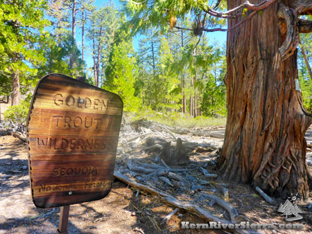 Golden Trout Wilderness Sign
