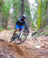 Flying down Cold Springs Trail