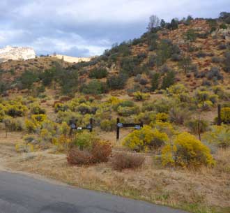 Private Property Signs at original trailhead