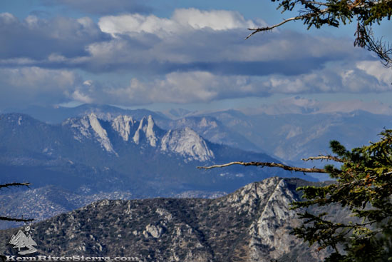 High Sierra View and Needles - From Tobias Trail