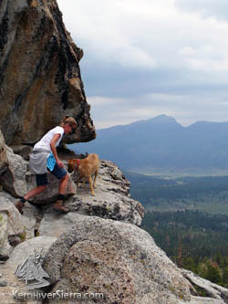 Hiking up Granite Knob