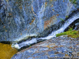 water slide on Packsaddle Trail