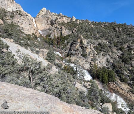 Upper Salmon Creek Falls Middle Slides area